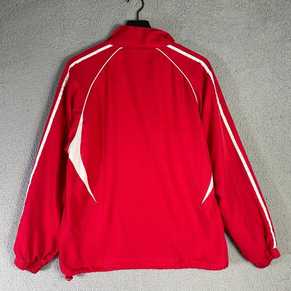 Teamwork Athletic Apparel West Side Red Full Zip Track Jacket Mens L Warmup Coat - Picture 9 of 9